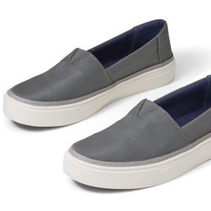 Tom’s Woven Parker Slip-On Sneakers Dusky Grey 8.5